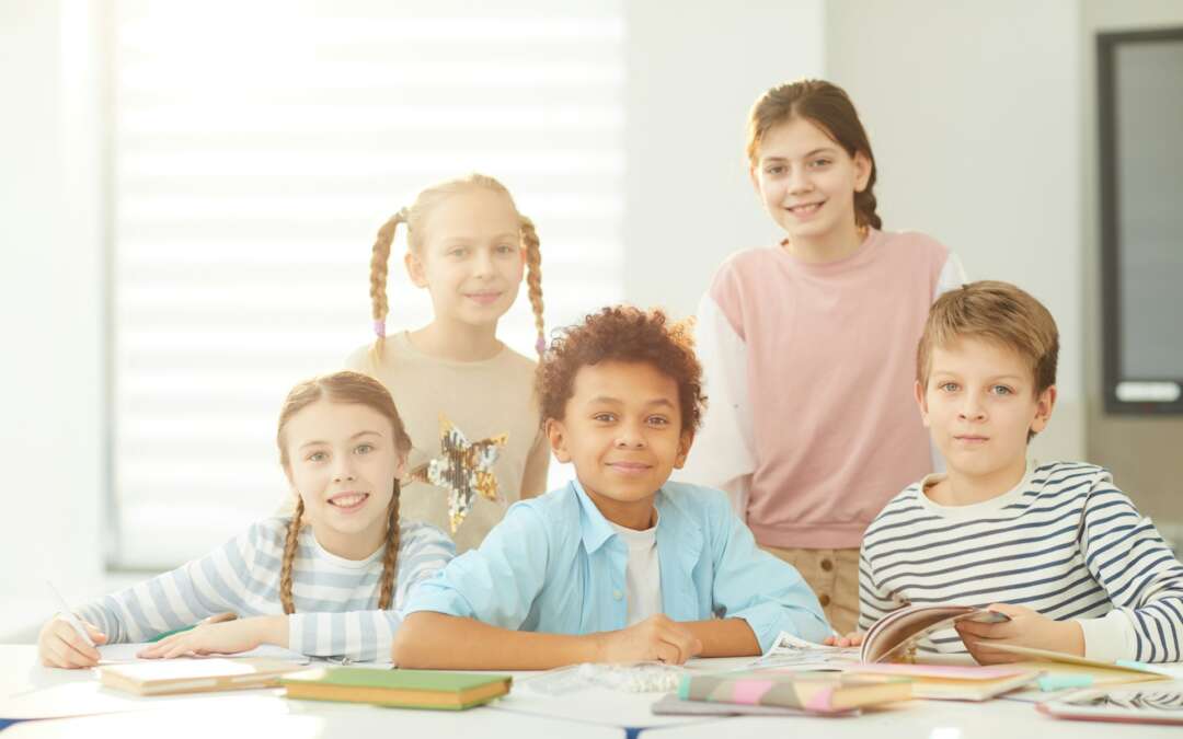 children in a classroom